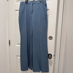 Express Editor high waist Wide-Leg Trousers in Dusty Blue